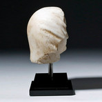 Expressive Roman Marble Head of a Woman w/ Veil