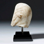 Expressive Roman Marble Head of a Woman w/ Veil