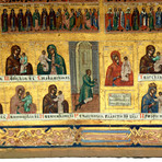 Grand 19th C. Russian Minyeaia Icon