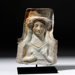 Roman-Egyptian Cartonnage Panel of Woman