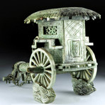 Early 20th C. Chinese Serpentine Carriage and Driver