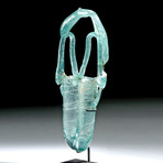 Roman Glass Double Unguentarium w/ Tiered Bale Handle