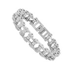 Bicycle Chain Bracelet // Silver