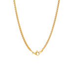 18K Gold Plated Stainless Steel Wheat Chain (18")