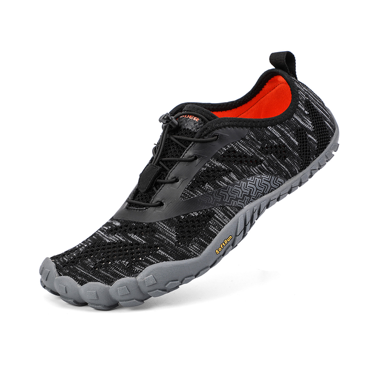 Men's Barefoot Trail Running Shoes // Black + Gray (US: 7) - Aleader ...