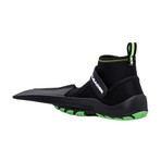 Unisex Hydro Snorkeling Fins Diving Shoes // Black + Green (US: 7)