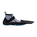 Unisex Hydro Snorkeling Fins Diving Shoes // Gray + Aqua Blue (US: 10)