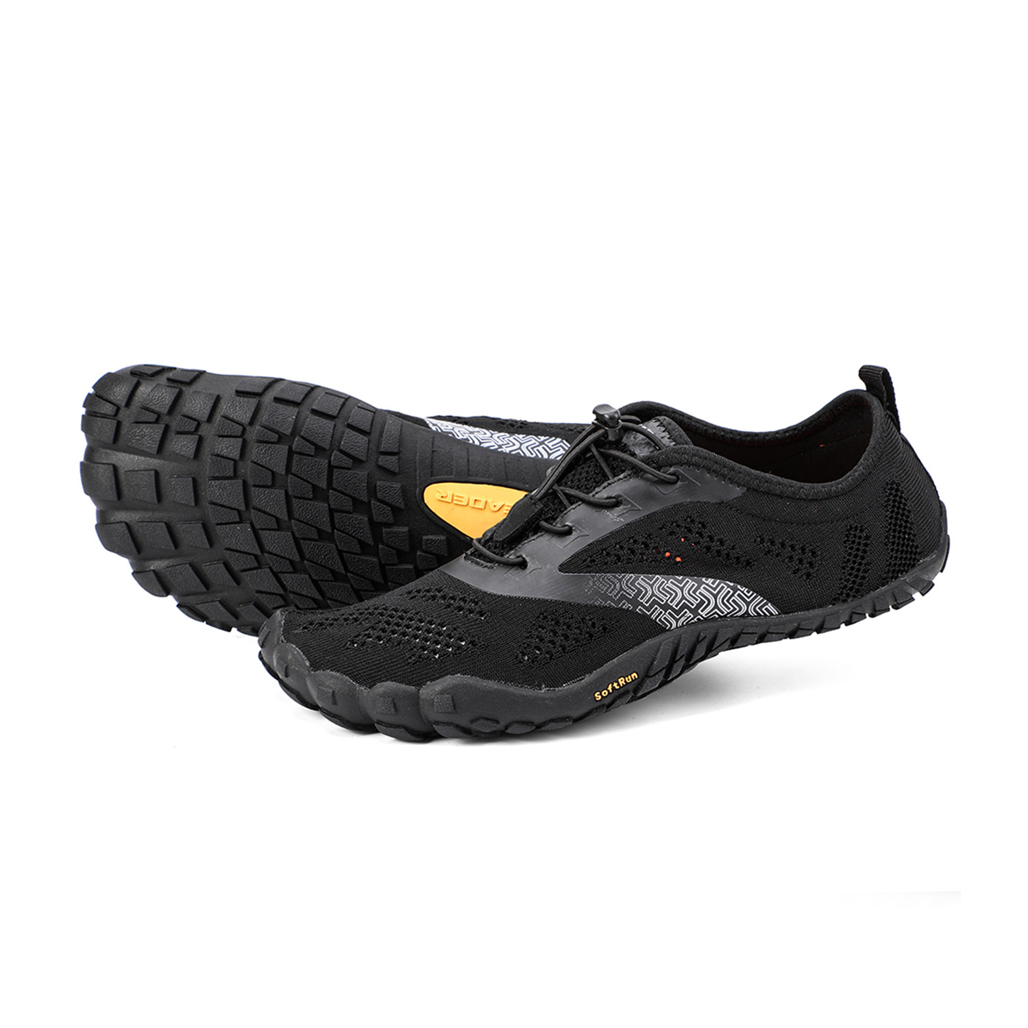 Men's Barefoot Trail Running Shoes // Black (US: 11.5) - Aleader ...