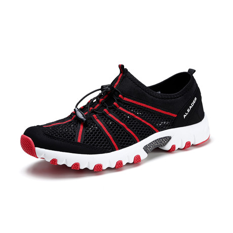 Men's Drainpro Water Shoes // Black + Red (US: 7)