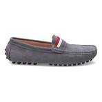 Suede Leather Slip-On Moccasin Loafers // Grey (US: 9)