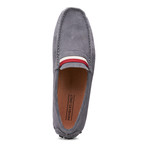 Suede Leather Slip-On Moccasin Loafers // Grey (US: 9)