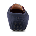 Suede Leather Slip-On Moccasin Loafers // Navy (US: 13)