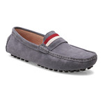 Suede Leather Slip-On Moccasin Loafers // Grey (US: 12)