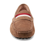 Suede Leather Slip-On Moccasin Loafers // Tan (US: 11)