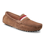 Suede Leather Slip-On Moccasin Loafers // Tan (US: 8)