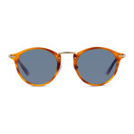 PO3166-S Sunglasses // Orange Havana + Blue