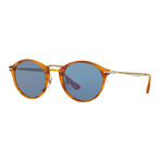 PO3166-S Sunglasses // Orange Havana + Blue