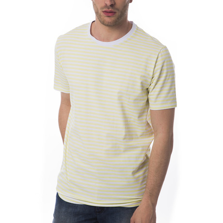 Striped T-Shirt // Lime (XS)