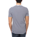 Striped T-Shirt // Navy (XS)