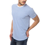 Striped T-Shirt // Sky Blue (XS)