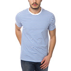 Striped T-Shirt // Sky Blue (S)