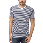 Striped T-Shirt // Navy (XL)