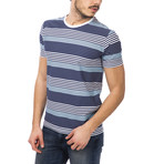 Stripes T-Shirt // Blue + Navy (XS)