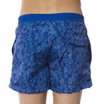 Tennis Racket Swim Trunks // Navy (54)