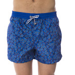 Tennis Racket Swim Trunks // Navy (50)