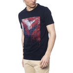 Palm Tree T-Shirt // Navy (L)