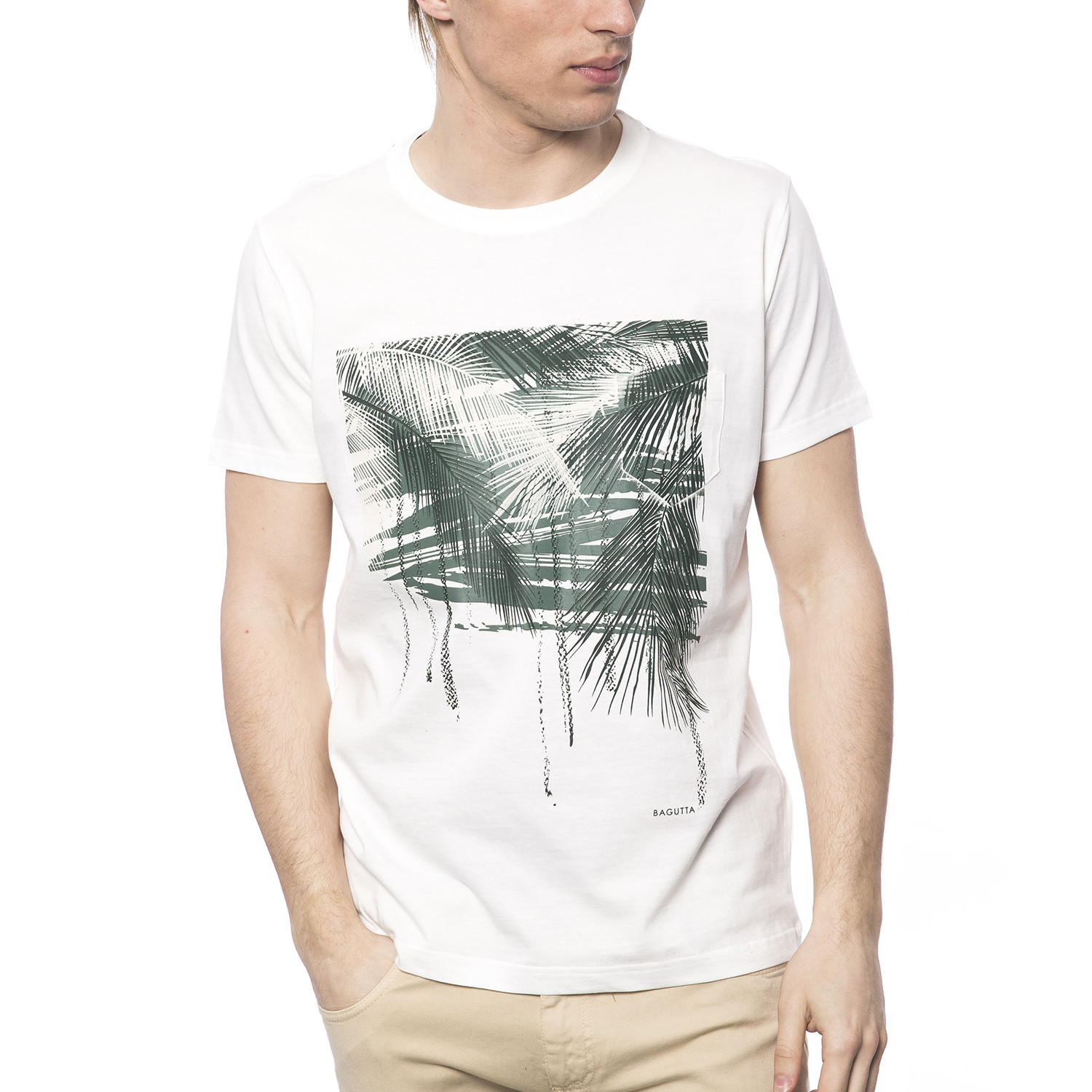 Palm Tree T-Shirt // White (2XL) - Bagutta - Touch of Modern