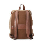 Suede And Leather Backpack // Tan + Brown