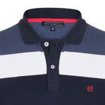 Helmut SS Polo Shirt // Navy + Red (3XL)