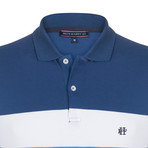 Jordyn SS Polo Shirt // Blue + Navy (L)