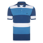 Jett SS Polo Shirt // Blue + Navy (2XL)