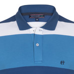 Jett SS Polo Shirt // Blue + Navy (2XL)