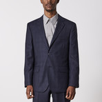 Paolo Lercara // Modern Fit Suit // Navy Subtle Check (US: 38R)