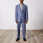 Paolo Lercara // Modern Fit Suit // Medium Blue Summer (US: 38S)
