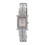Vintage Hermes Heure H Diamond + Stainless Steel Quartz Watch