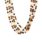Estate Multicolor Pearl Necklace