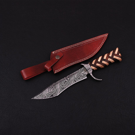 Damascus Bowie Knife // BK0301