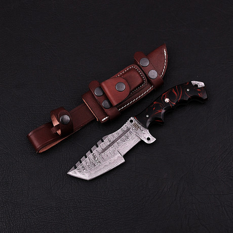 Damascus Tracker Knife // BK0299