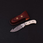 Handmade Damascus Liner Lock Folding Knife // 2789