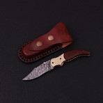 Handmade Damascus Liner Lock Folding Knife // 2795