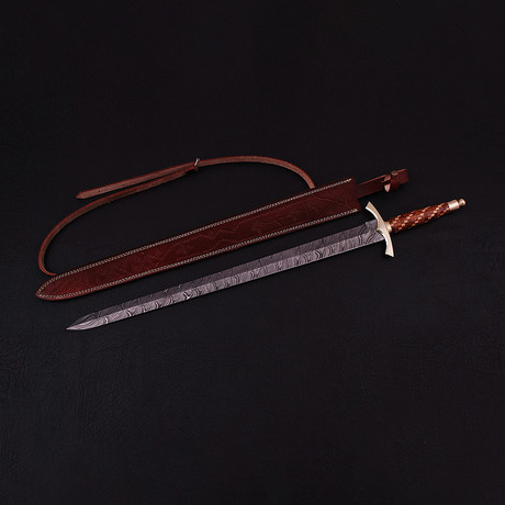 Damascus Celtic Sword // 9283