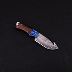 Damascus Guthook Skinner Knife // HK0331