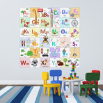 London Alphabets Learning Puzzle Wall Sticker