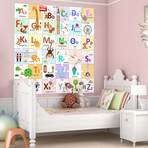 London Alphabets Learning Puzzle Wall Sticker