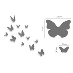 Huge Butterfly Vine + 3D Mirror Butterflies Wall Sticker