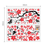 Red Blossom Flower Wall Sticker